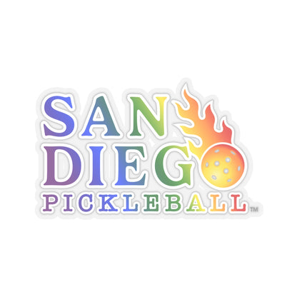 San Diego PIckleball Rainbow Sticker