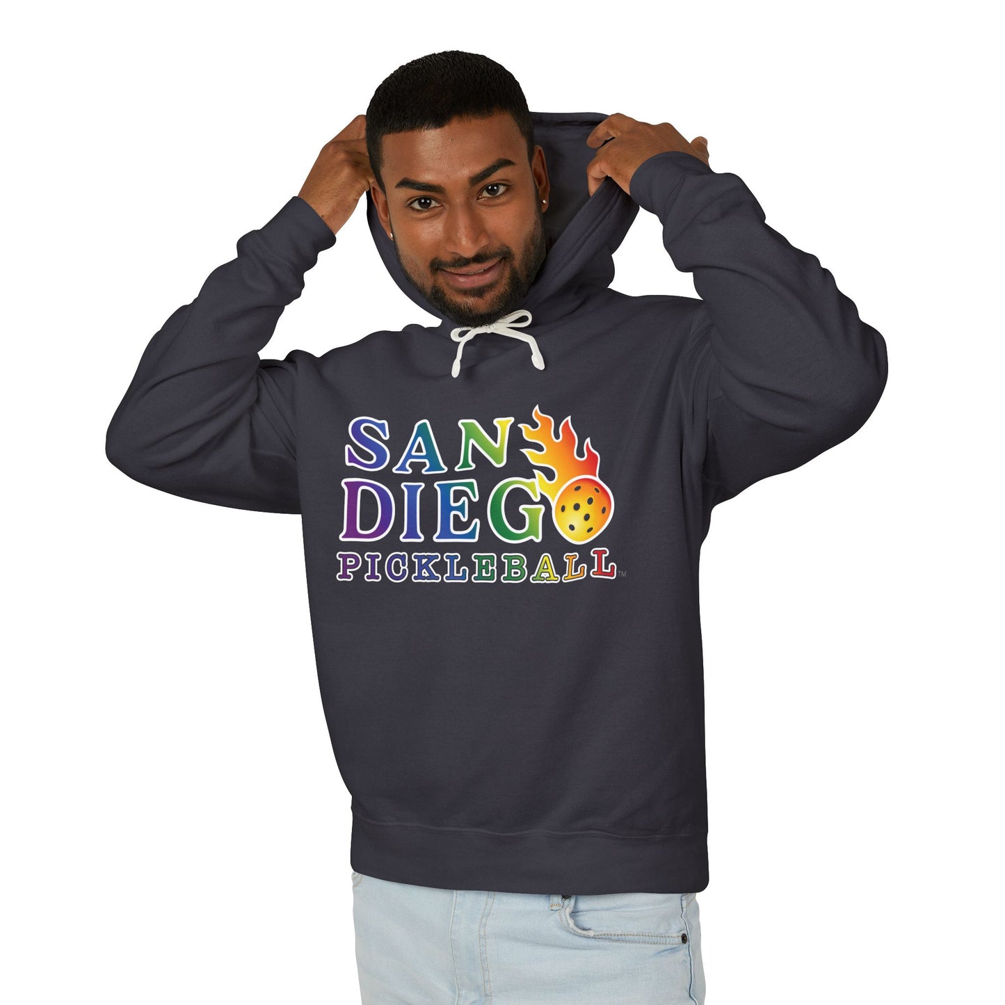 San Diego Pickleball Rainbow - Lightweight Hoodie