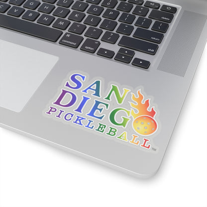 San Diego Pickleball Rainbow Sticker