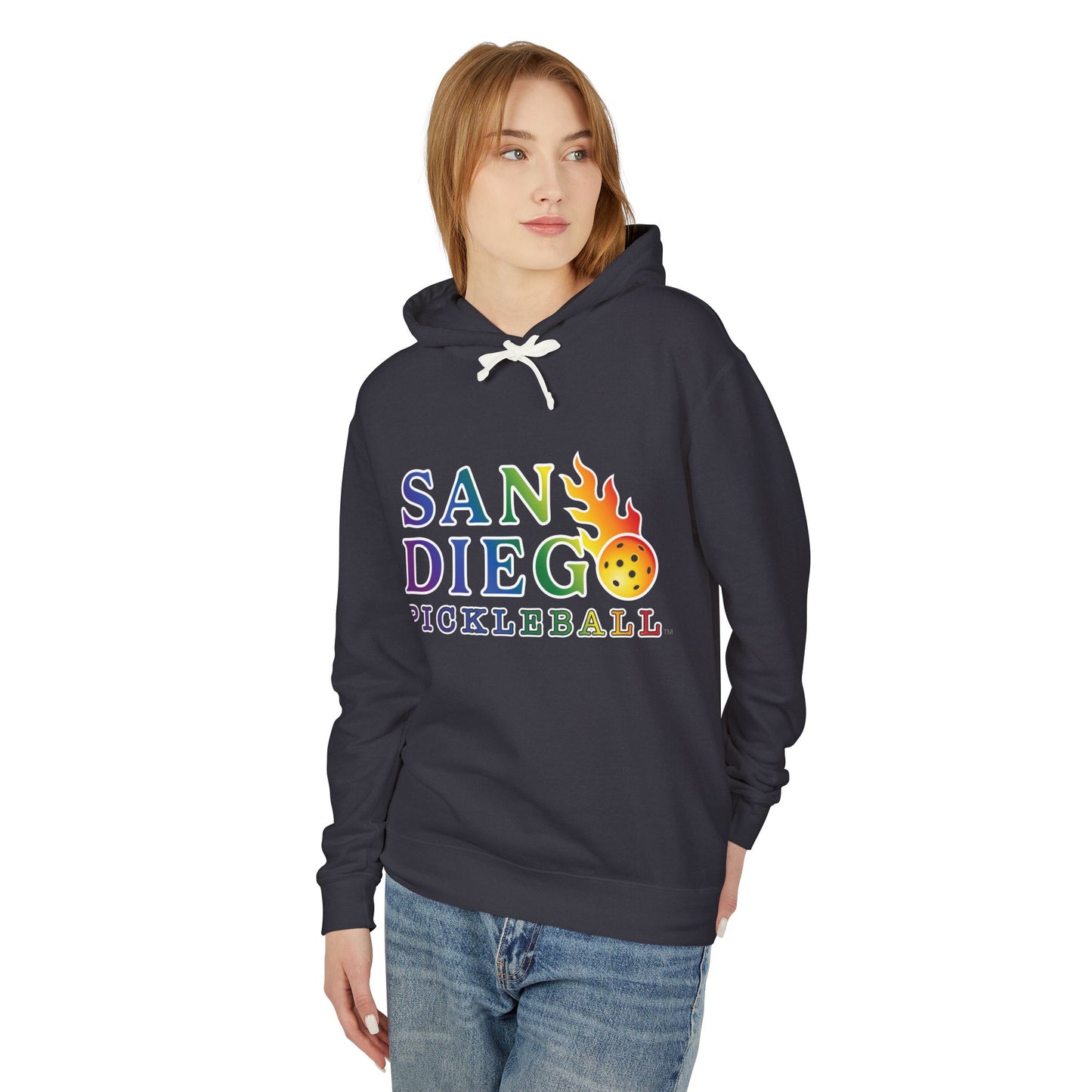 San Diego Pickleball Rainbow - Lightweight Hoodie