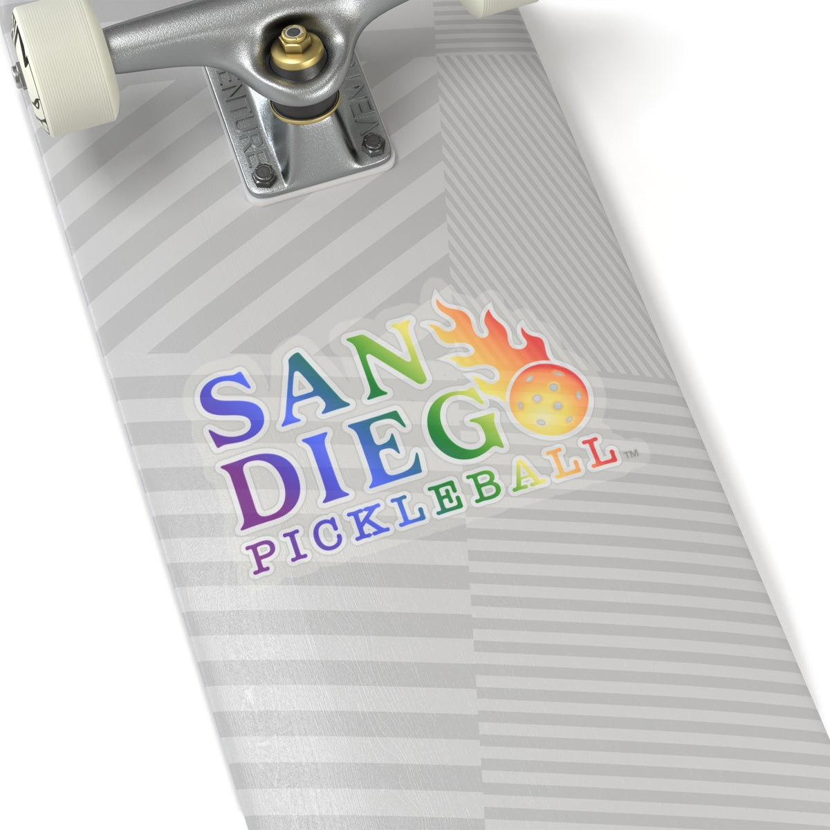 San Diego Pickleball Rainbow Sticker