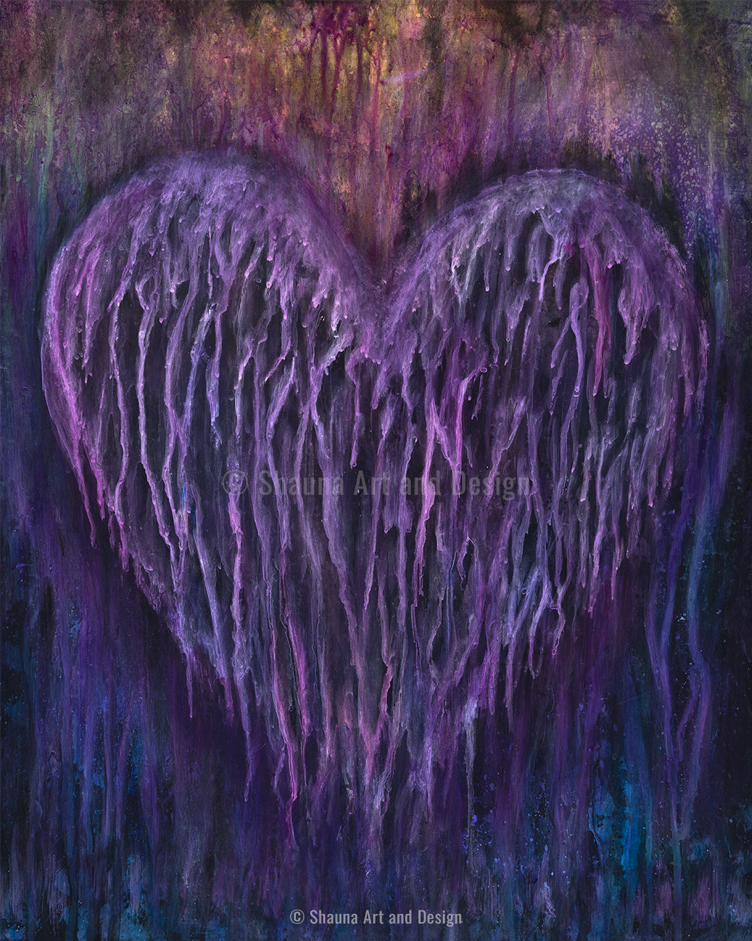 melting heart abstract art