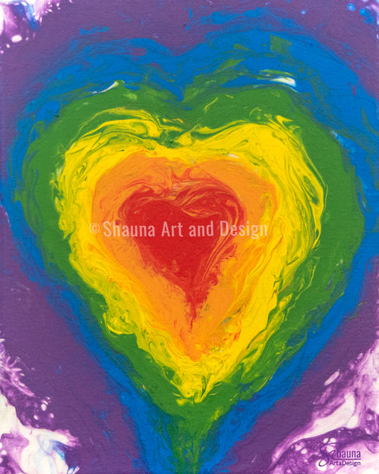 Rainbow Heart Chakra - Print